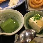 磯丸水産 - 冷奴とババロア