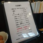 栗林 - メニューです