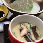 横川温泉 中野屋旅館 - 茶碗蒸しとこんにゃくの刺身
