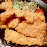 この店のとり天は全部「ムネ肉」です。