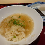 銀座 しのはら - ２杯目はフカヒレ餡を掛けて