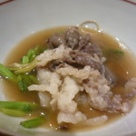 銀座 しのはら - 出来あがりました～。　熊は臭みは一切なく甘味があってコクがありました！