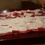 銀座 しのはら - 熊肉　初めて頂きます。。ドキドキ