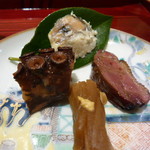 銀座 しのはら - 佐島の蛸・干瓢・鴨肉・なれ寿司