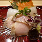 銀座 しのはら - 平目・鰤・ハリ烏賊　　