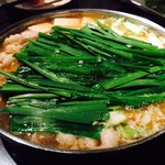 数年振りのもつ鍋、しょう油も最高！