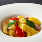 54．白身魚とレモンソース炒め