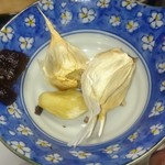 炉ばた焼　しばらく - ニンニク味噌（2016.12）