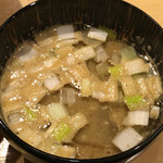 饗 くろ喜 - 牡蠣味噌つけそば つけ汁（饗 くろ㐂）