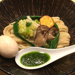 饗 くろ喜 - 牡蠣味噌つけそば 味玉トッピング（饗 くろ㐂）