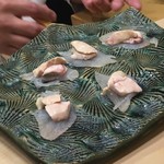 初音鮨 - かわはぎ　肝和え