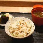 虎白 - 「飯物」鱧の炊き込み御飯