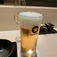 天麩羅･しゃぶしゃぶ・会席 中津川 - スパークリングワイン(グラス/700円)の後は生ビール(650円)や日本酒の盛升(純米吟醸/1合/1000円)、洌(純米/1合/1100円)、雪中梅(1合/850円)とお酒もススム！