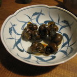 とんかつ青柳 - タニシの酒蒸