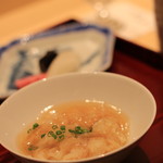 銀座 しのはら - ２膳め：ふかひれ餡をかけて