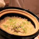 銀座 しのはら - ご飯はカニご飯