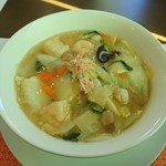 中国料理 いーある - 2016年11月　海鮮あんかけラーメン　1130円