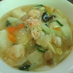 中国料理 いーある - 2016年11月　海鮮あんかけラーメン　1130円