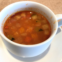 キッチン 大宮 MARK IS みなとみらい店 - ミネストローネ(大宮特製ハンバーグステーキセット)