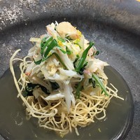 寛幸 - 揚げソーメン　毛ガニ餡かけ