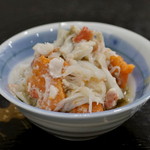 鮨 泰蔵 - セコガニ　福井産　内子と共に