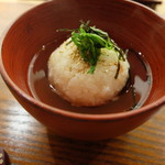もり山 - 2016.12)桜えびのおにぎりの出汁茶漬け