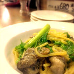 熟成肉バル ARASHI - 牡蠣と特殊野菜のペペロンチーノ