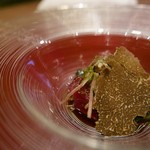 齋華 - 【2品目】鮪、ピータン、l黒トリュフ