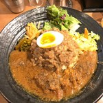 SPICY CURRY 魯珈 - 「ろかプレート」950円＆「肉ダブル(魯肉飯)」250円