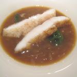 ル・ヴァンキャトル - キジハタ　スープ・ド・オニオン