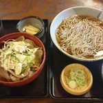 高橋家 - 2016/12 冷やしとろろ蕎麦￥９５０（税込）＆鴨ネギ丼￥１３５０（税込）