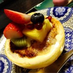 つる幸 - グレープフルーツとクレームブリュレ季節のフルーツ盛り！