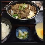 Yoshinoya - 牛すき鍋膳 650円