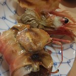 でん - ボタン海老カシラアテ('16.03)