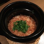 御料理 堀川 - 鶏牛蒡ごはんが出来上がりました♪