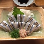 おてちきや - きびなごの刺身