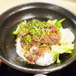 ステーキ食堂 BECO - 特選ハラミステーキ丼 シングル