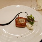 モン・フレーブ - 秋刀魚と北あかりの温かいテリーヌ　トリフの香るバルサミコソース