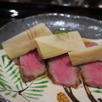 日本料理 晴山 - 【再訪4】宮崎牛のローストビーフとタケノコ