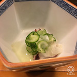 鮨大前 - 蛸とキュウリの酢の物