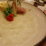 海鮮酒房　うめまる。 - 肝が甘くて美味しいハギ刺し♡