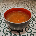中国名菜処 悟空 - 付属のドロリン中華スープ（2016年11月28日）