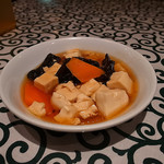 中国名菜処 悟空 - 付属の餡かけ豆腐（2016年11月28日）