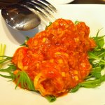 中国料理 丹甫 - 海老チリです