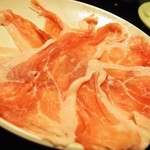 そ！これこれ 豚肉屋 - 黒豚のしゃぶしゃぶ（黒豚モモ肉）