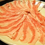 そ！これこれ 豚肉屋 - 黒豚のしゃぶしゃぶ（黒豚 豚トロ肉）