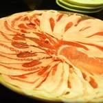そ！これこれ 豚肉屋 - 黒豚のしゃぶしゃぶ（黒豚ロース、肩ロース、バラ）