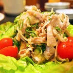 そ！これこれ 豚肉屋 - 黒豚冷しゃぶサラダ