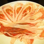 そ！これこれ 豚肉屋 - 黒豚バラ肉キムチ鍋（黒豚バラ）