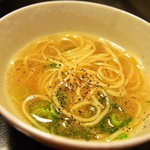 そ！これこれ 豚肉屋 - 黒豚のしゃぶしゃぶ（〆の塩ラーメン：ブラックペッパーが合う）